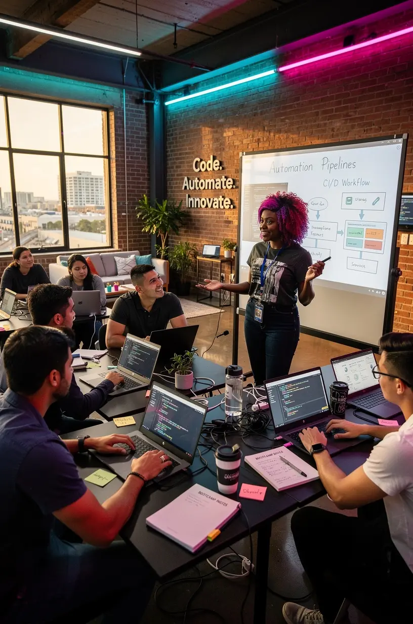 Modern office workspace